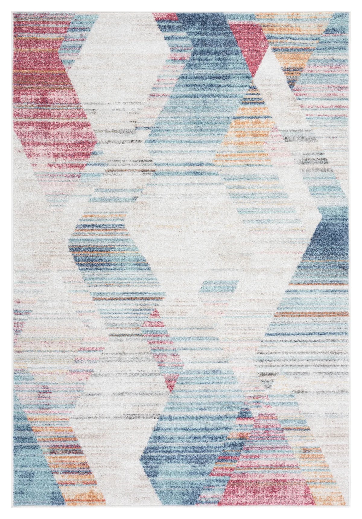 Safavieh Phoenix 500 4'-5" x 6'-5" Rug in Ivory / Blue