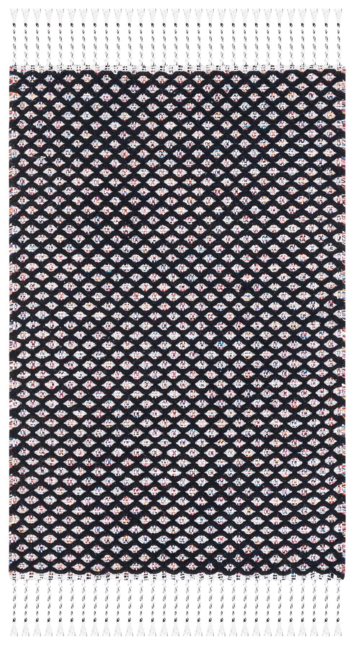 Safavieh Montauk 2'-0" x 3'-0" Rug in Black / Ivory