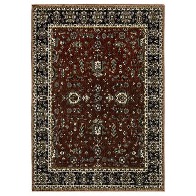 Oriental Weavers Sphinx Vivian VI05X Navy Rugs - main flat