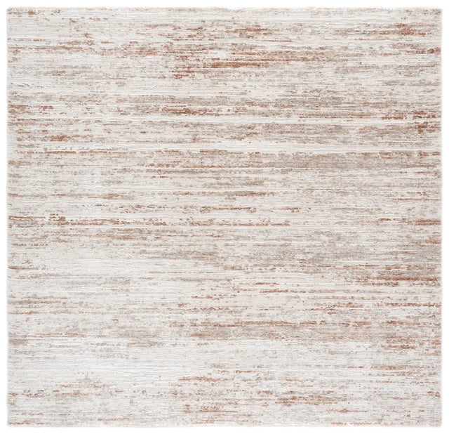 Safavieh Kendal Modern 6'-7" x 6'-7" Rug in Ivory / Grey Rust