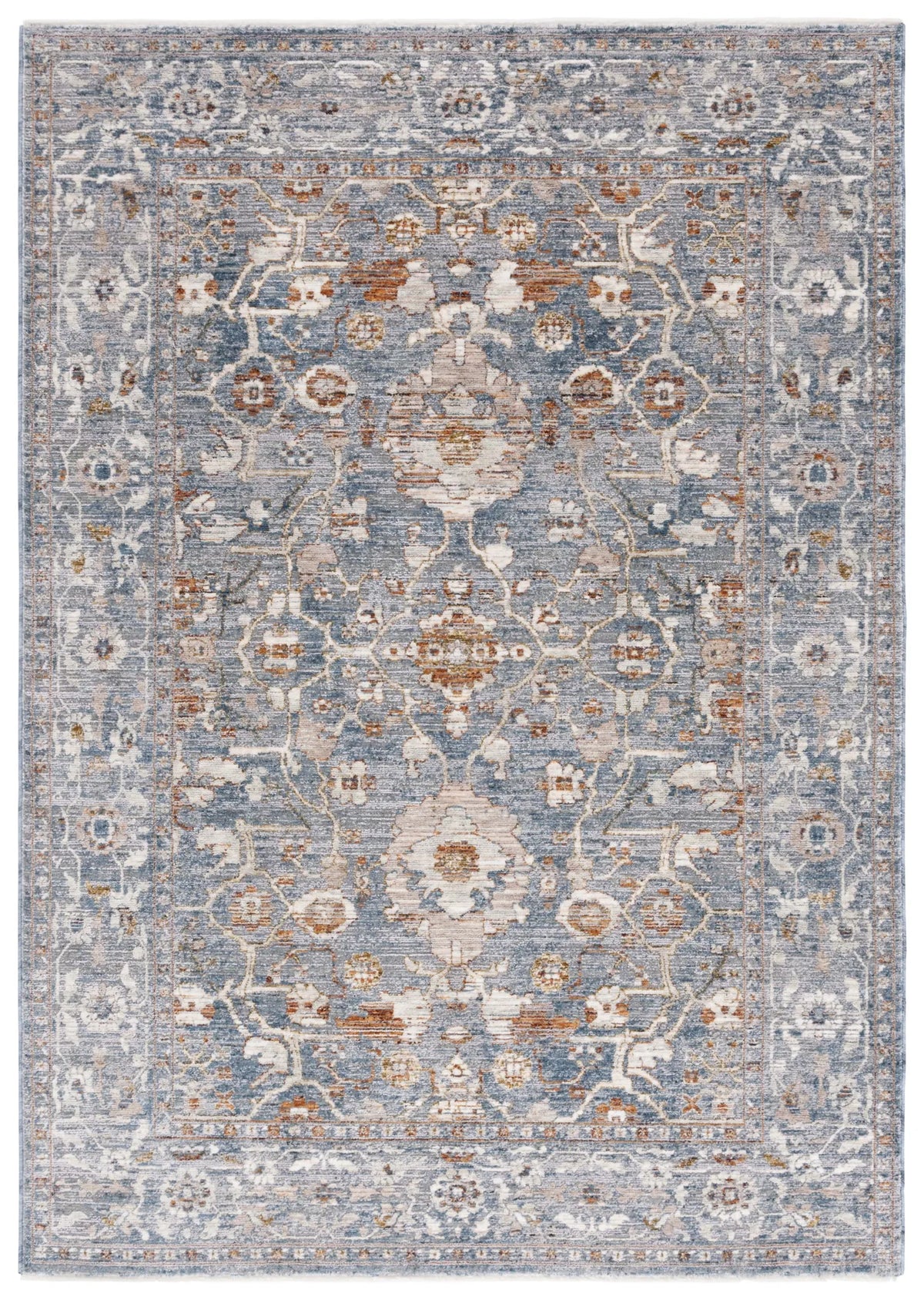 Safavieh Heirloom 700 4'-0" x 6'-0" Rug in Blue / Grey