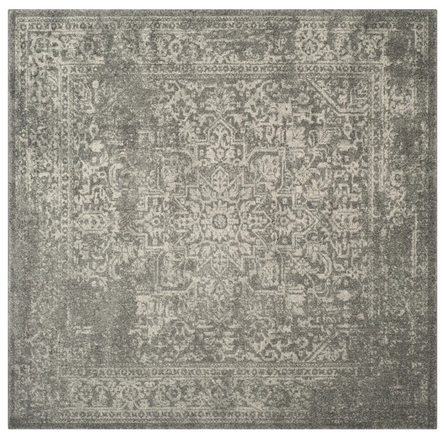 Safavieh Evoke 6'-7" x 6'-7" Rug in Silver / Ivory