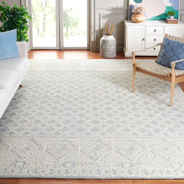 Safavieh Abstract 10'-0" x 14'-0" Rug in Blue / Ivory