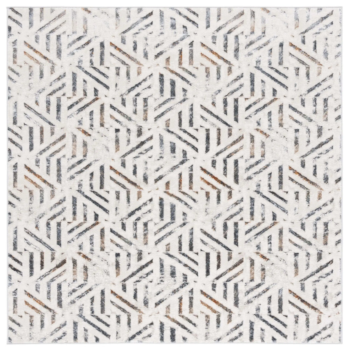 Safavieh Alenia 100 6'-7" x 6'-7" Rug in Ivory / Grey