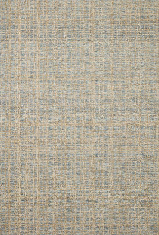 Chris Loves Julia x Loloi Polly POL-03 Blue / Sand Rug - main flat