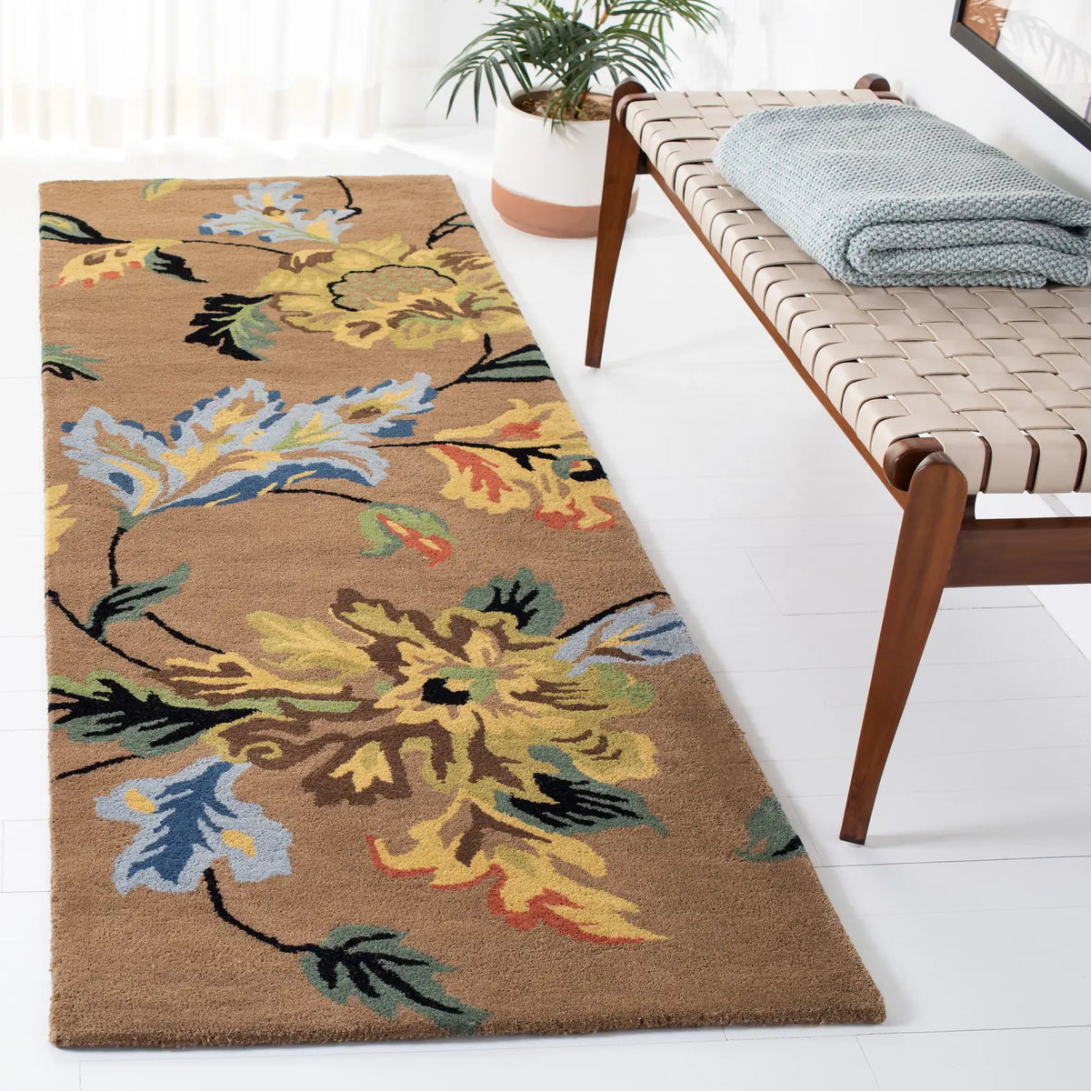 Safavieh Soho 2'-6" x 10'-0" Rug in Brown / Multi