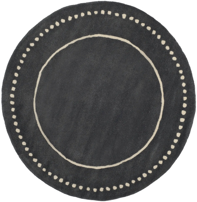 Safavieh Bella 5'-0" x 5'-0" Rug in Dark Grey / Ivory