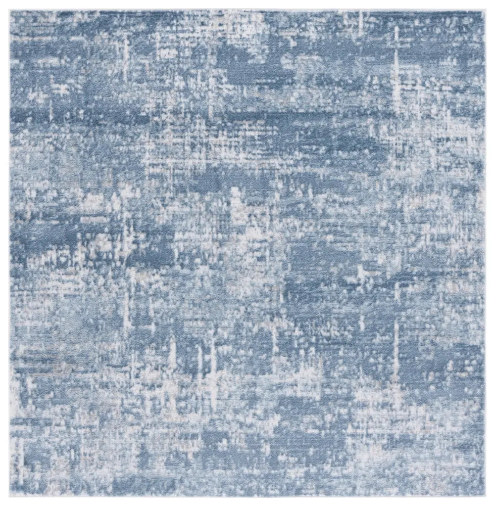 Safavieh Amelia 700 6'-7" x 6'-7" Rug in Ivory / Steel Blue