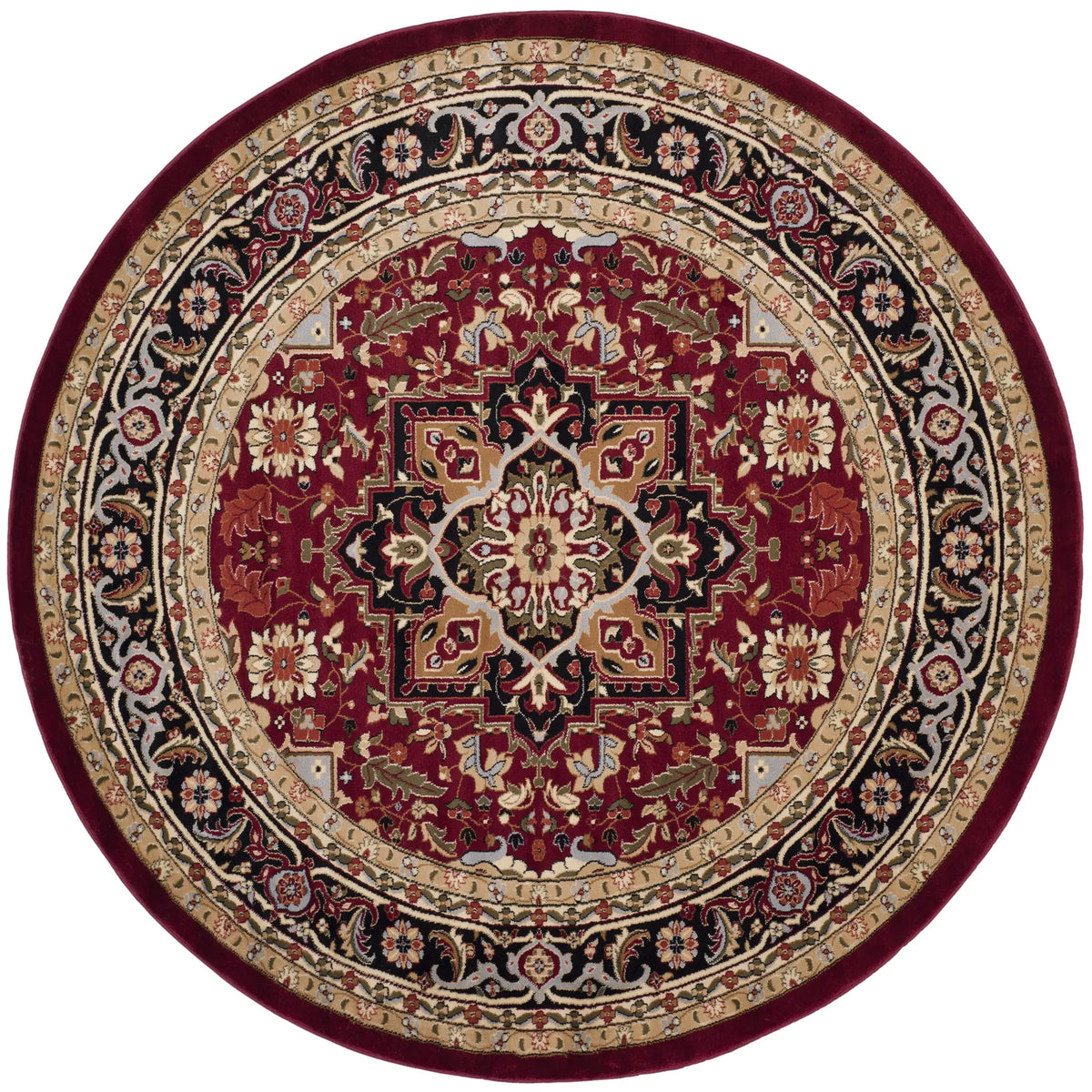 Safavieh Lyndhurst 10'-0" x 10'-0" Rug in Red / Black