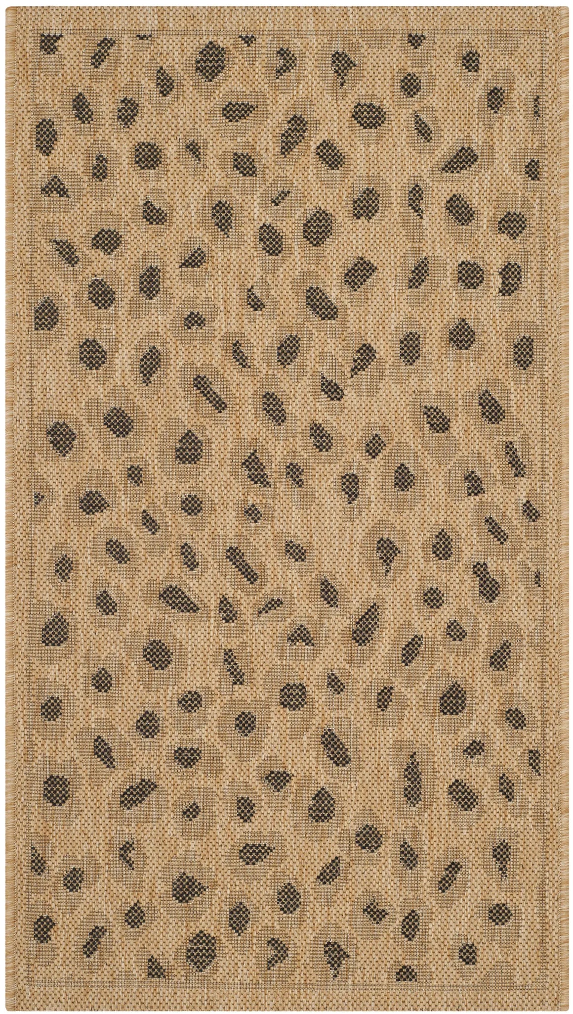 Safavieh Courtyard 2'-0" x 3'-7" Rug in Natural / Gold