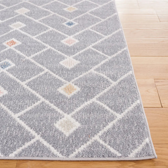 Safavieh Blair Washable 4'-0" x 6'-0" Rug in Grey / Multi