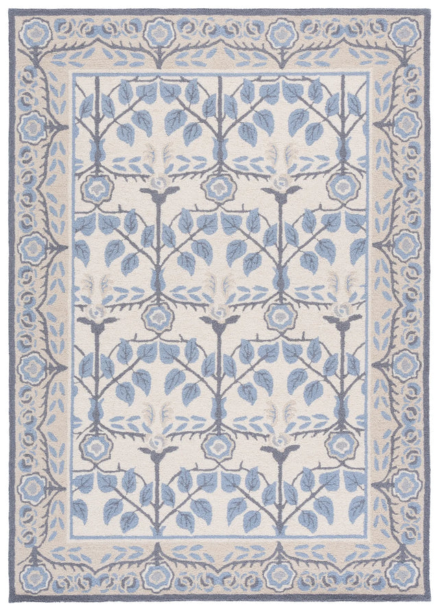 Safavieh Martha Stewart 4'-0" x 6'-0" Rug in Light Blue / Ivory