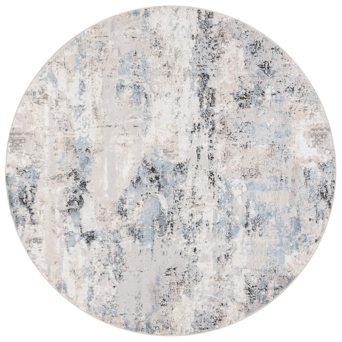 Safavieh Quincy 6'-7" x 6'-7" Rug in Ivory / Blue