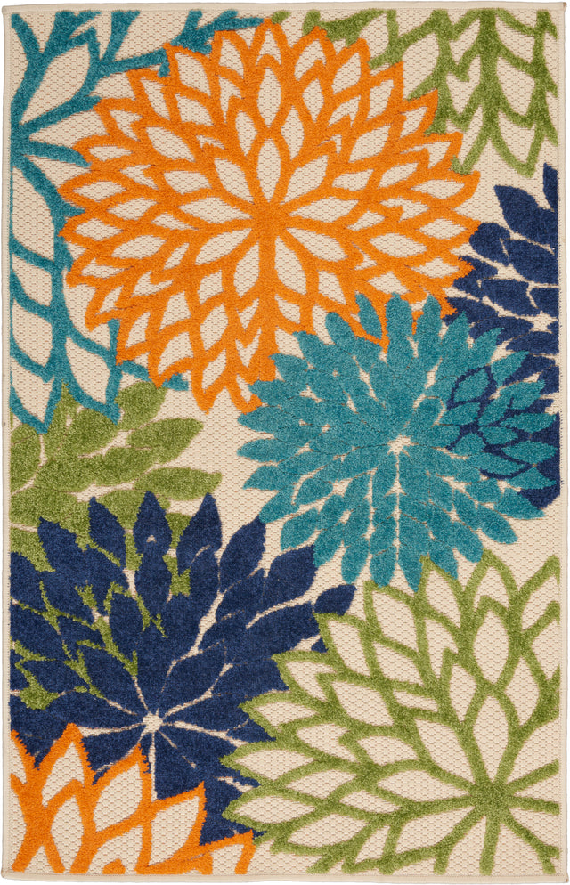 Nourison Aloha ALH05 Machine Made Multicolor Rug
