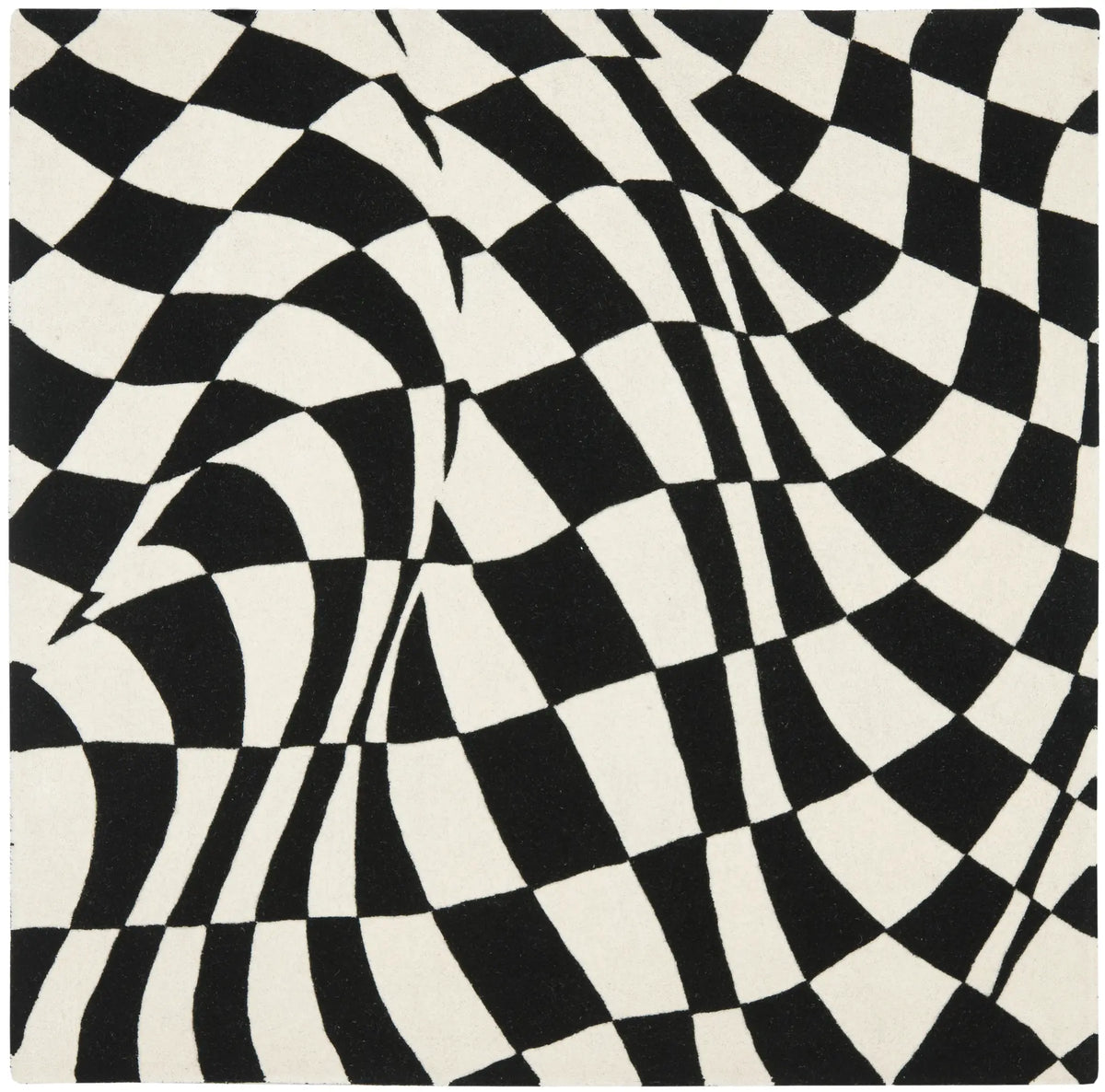 Safavieh Soho 6'-0" x 6'-0" Rug in Black / Ivory