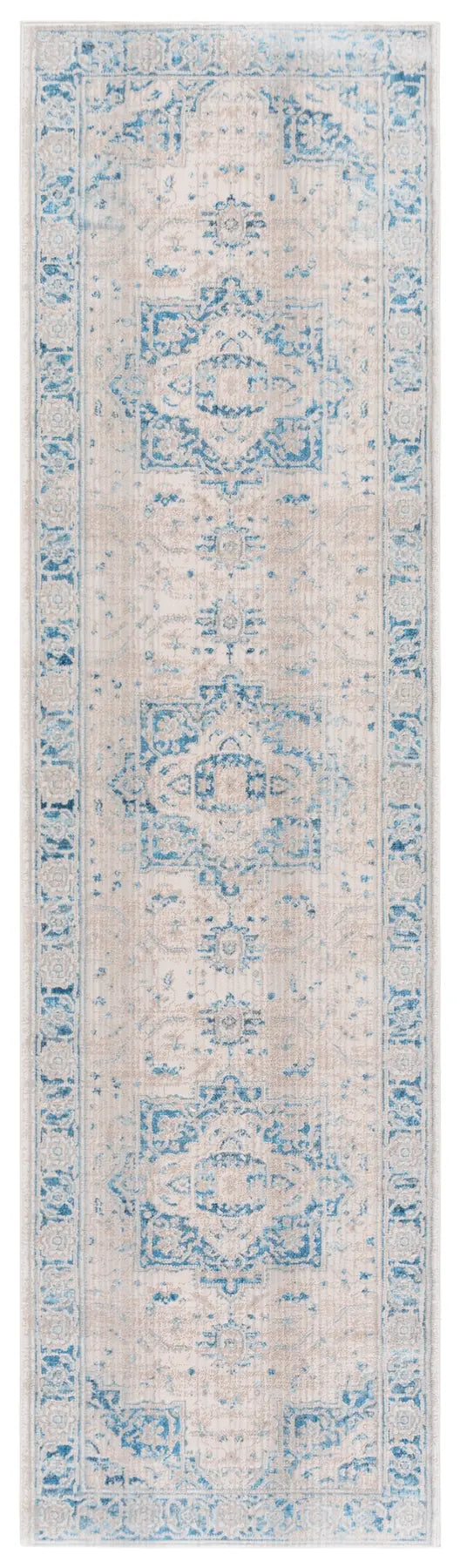 Safavieh Vintage Persian 2'-2" x 10'-0" Rug in Ivory / Blue