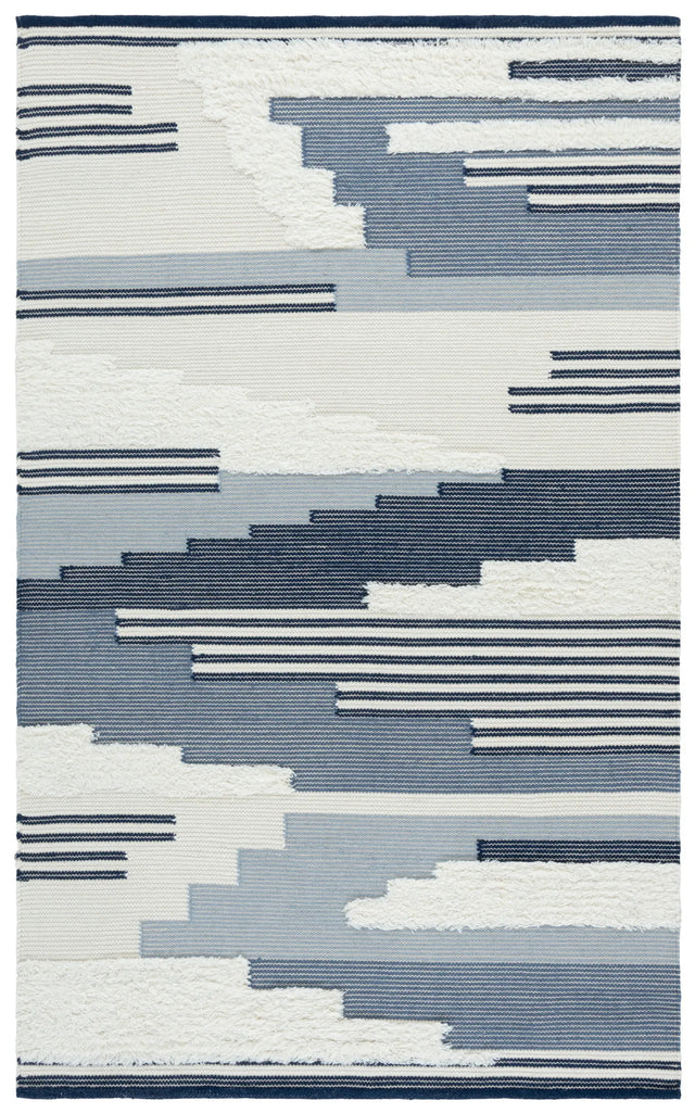 Safavieh Kenya 4'-0" x 6'-0" Rug in Blue / Ivory