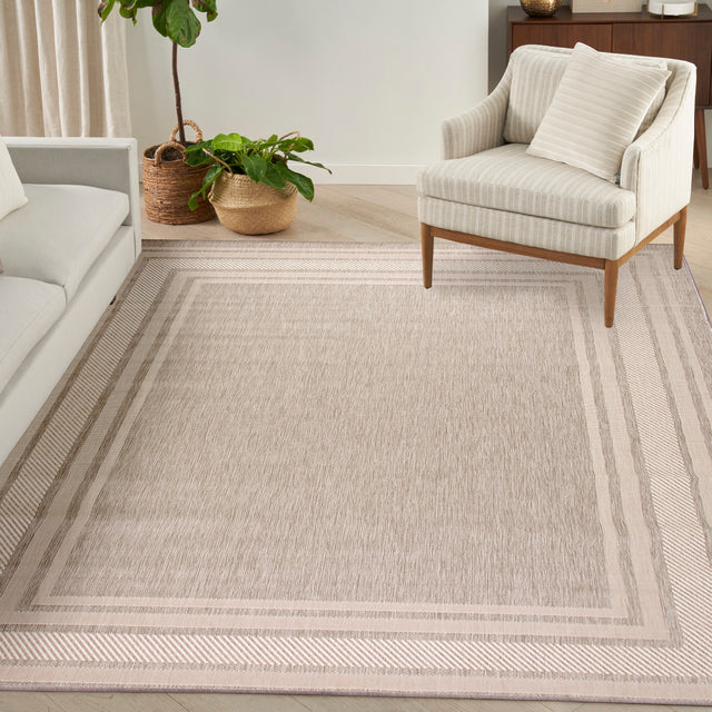 Nourison Horizon Indoor/Outdoor HOZ03 Grey Contemporary Area Rugs