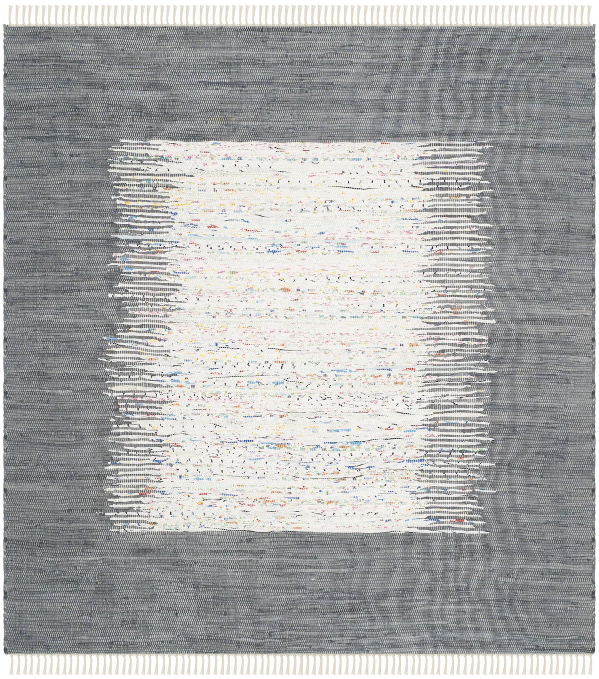 Safavieh Montauk 6'-0" x 6'-0" Rug in Ivory / Grey