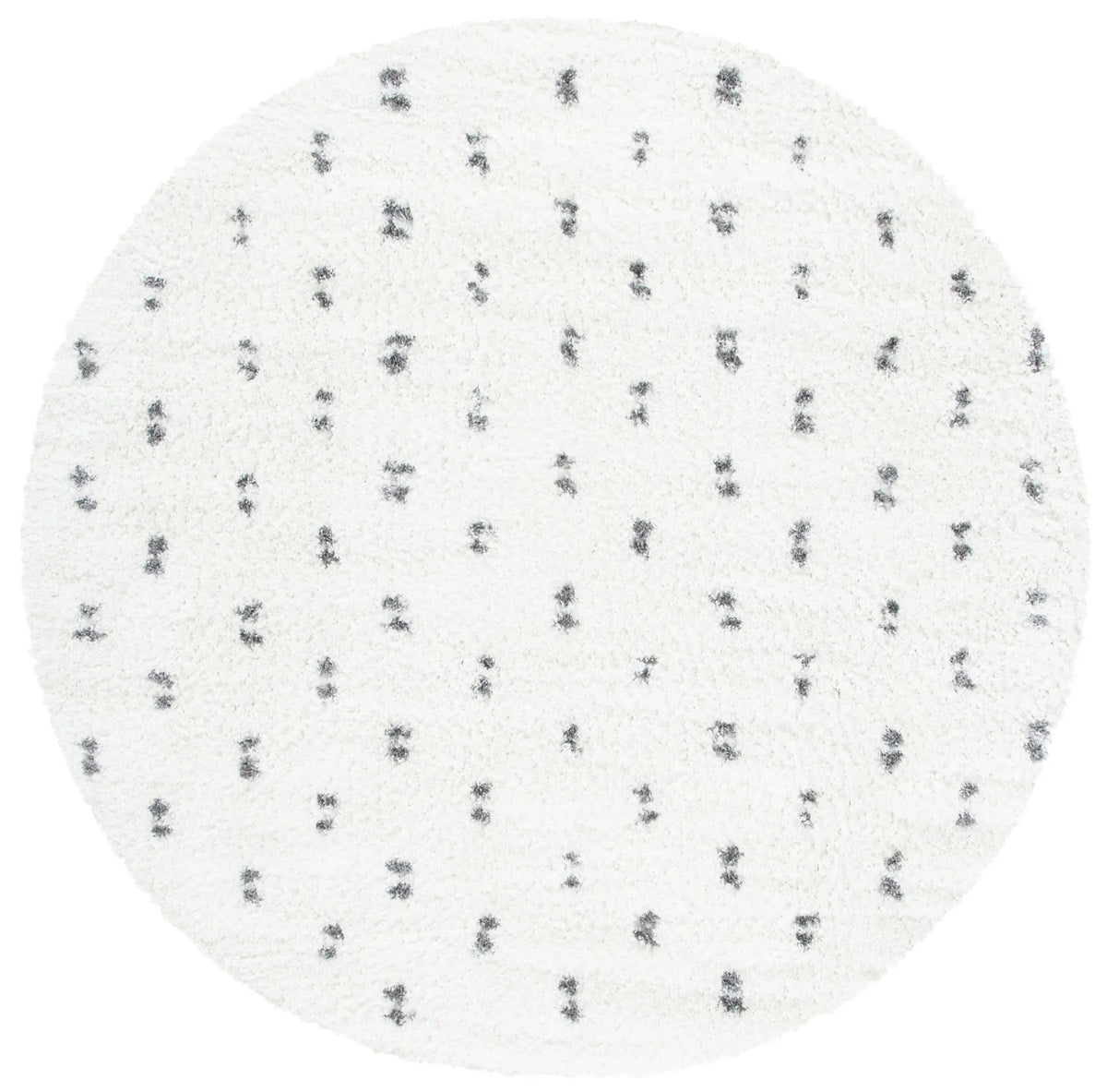 Safavieh Berber Shag 5'-1" x 5'-1" Rug in Beige / Grey