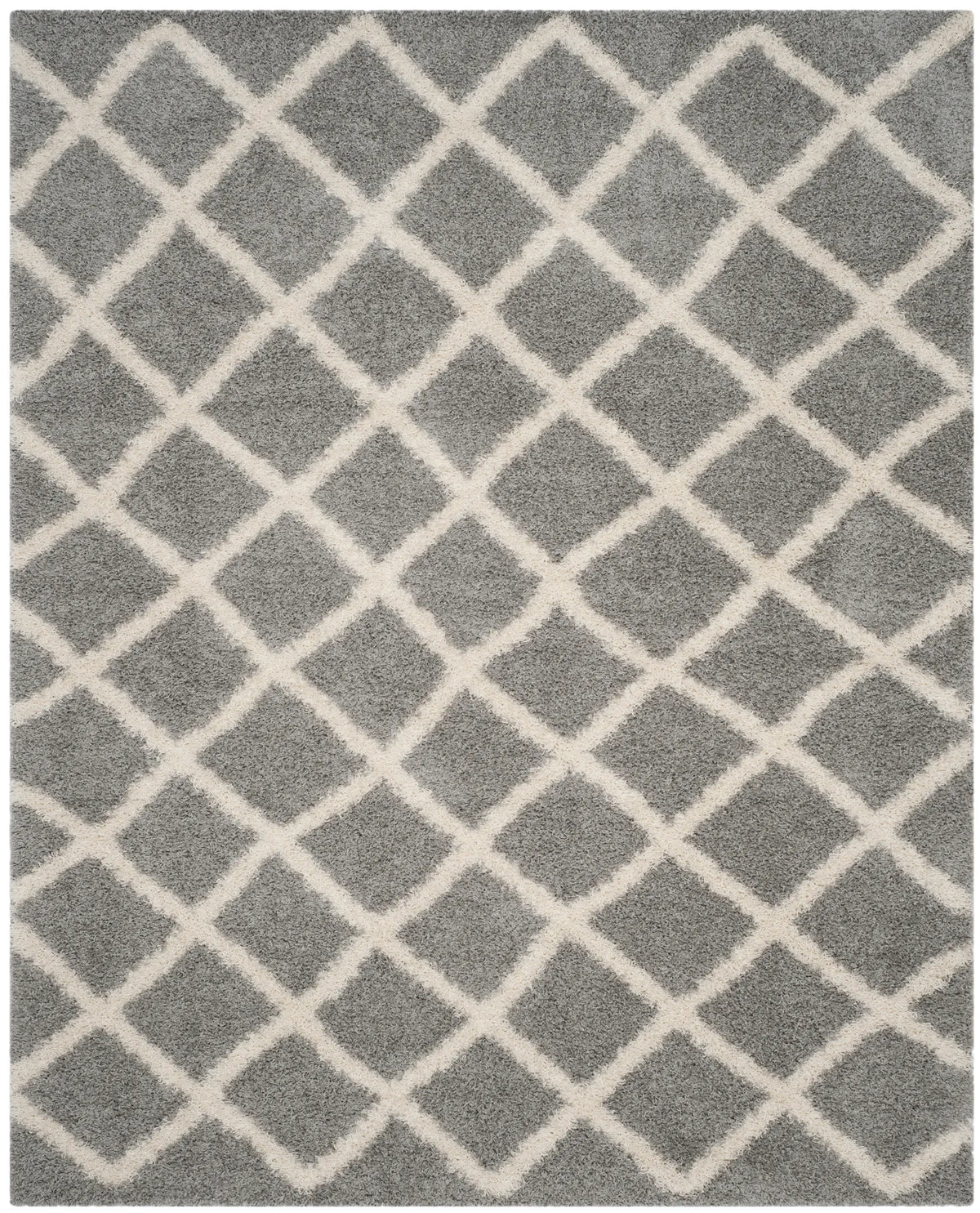 Safavieh Sgd-Dallas Shag 10'-0" x 14'-0" Rug in Grey / Ivory