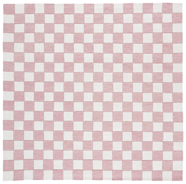 Safavieh Ebony 6'-0" x 6'-0" Rug in Pink / Ivory