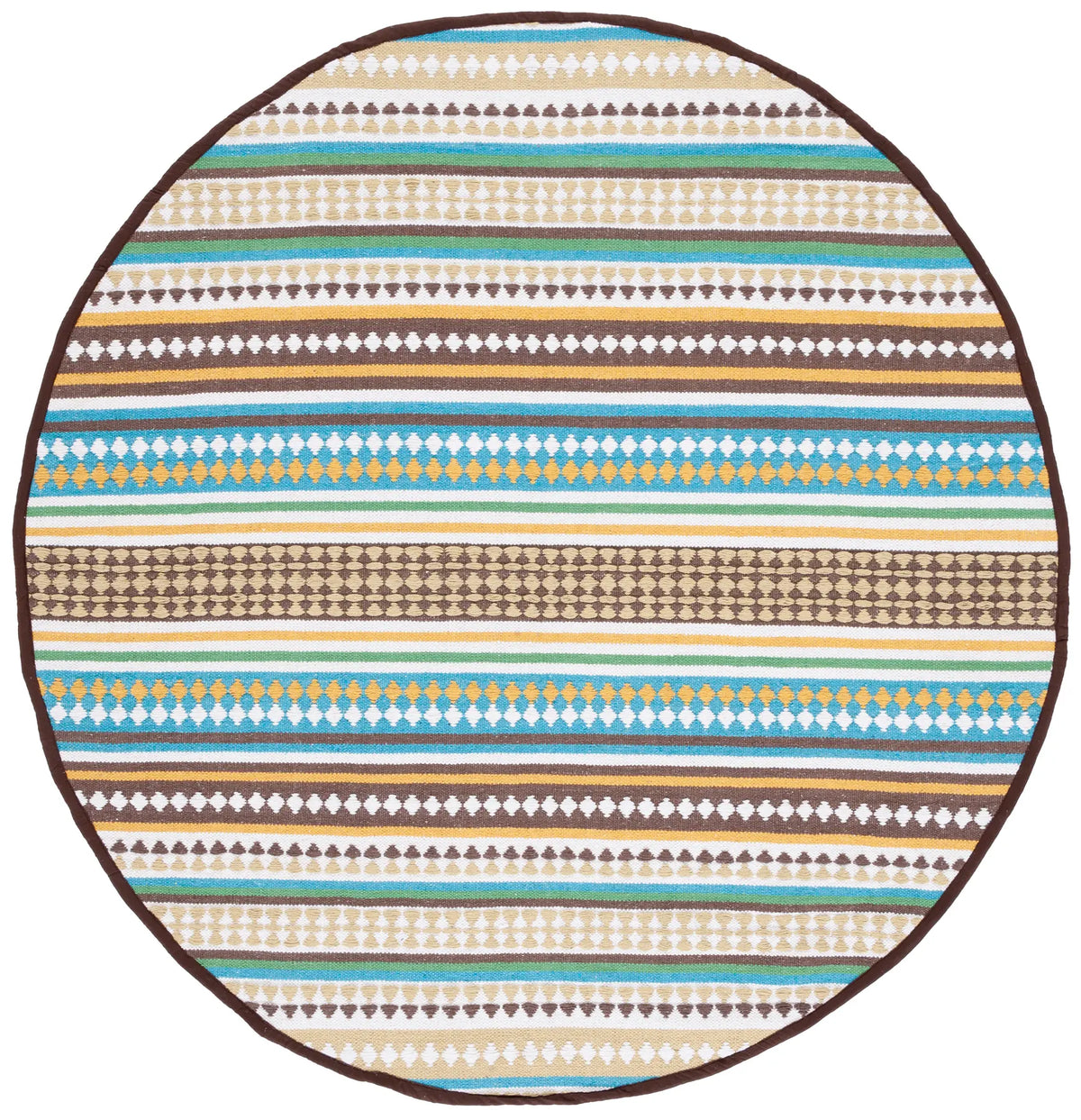 Safavieh Montauk 6'-0" x 6'-0" Rug in Light Blue / Ivory