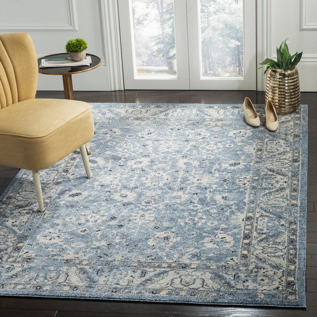 Safavieh Charleston 4'-0" x 6'-0" Rug in Navy / Light Grey