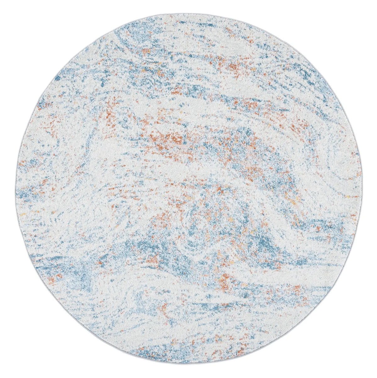Safavieh Tulum 6'-7" x 6'-7" Rug in Ivory / Dark Blue