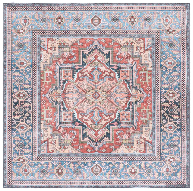 Safavieh Arizona 6'-0" x 6'-0" Rug in Rust / Blue