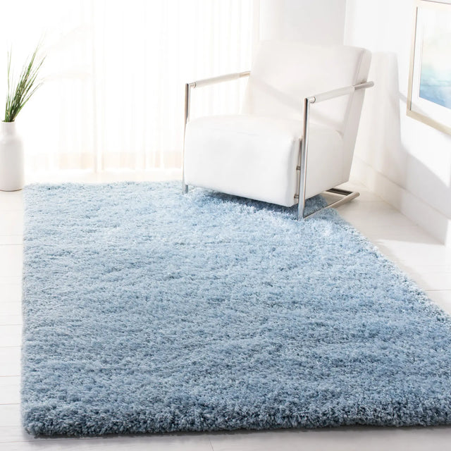 Safavieh Supreme Shag 4'-0" x 6'-0" Rug in Light Blue