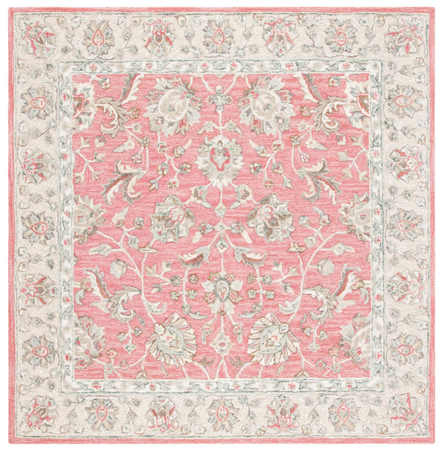 Safavieh Glamour 6'-0" x 6'-0" Rug in Pink / Beige
