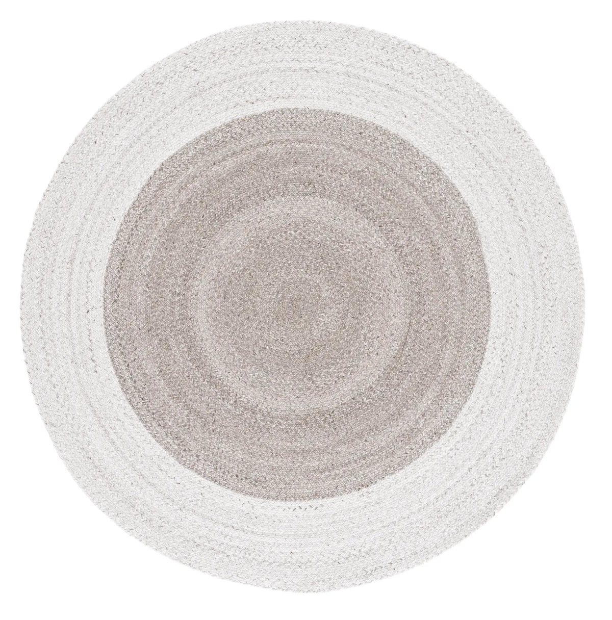 Safavieh Braided 5'-0" x 5'-0" Rug in Beige / Light Grey