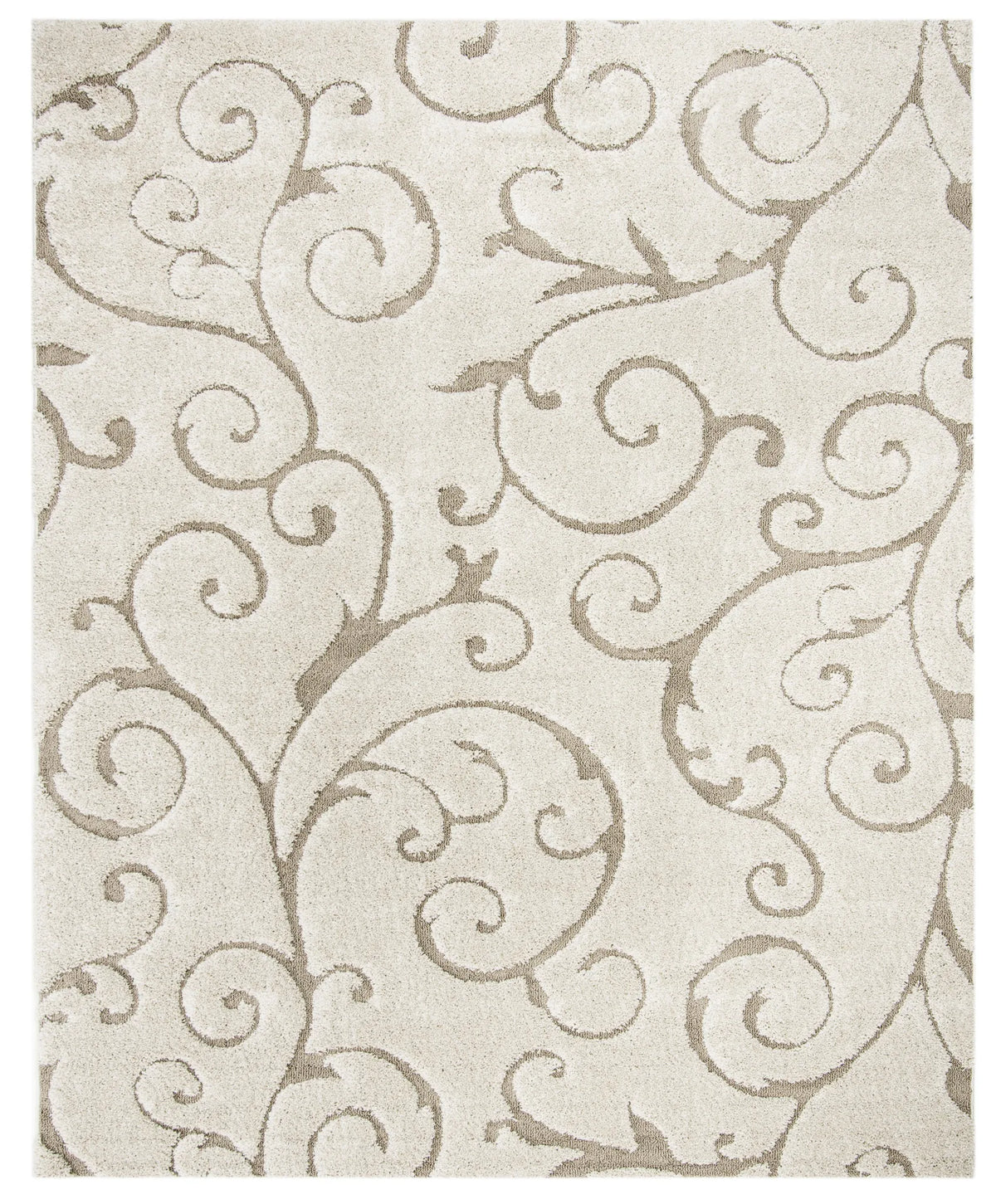 Safavieh Florida Shag 9'-6" x 13'-0" Rug in Cream / Beige