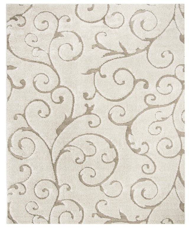 Safavieh Florida Shag 9'-6" x 13'-0" Rug in Cream / Beige