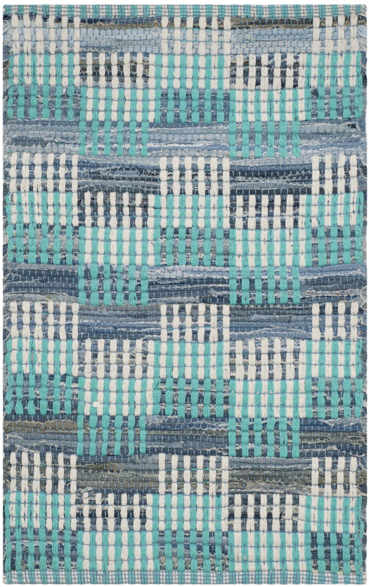 Safavieh Montauk 2'-6" x 4'-0" Rug in Turquoise / Multi