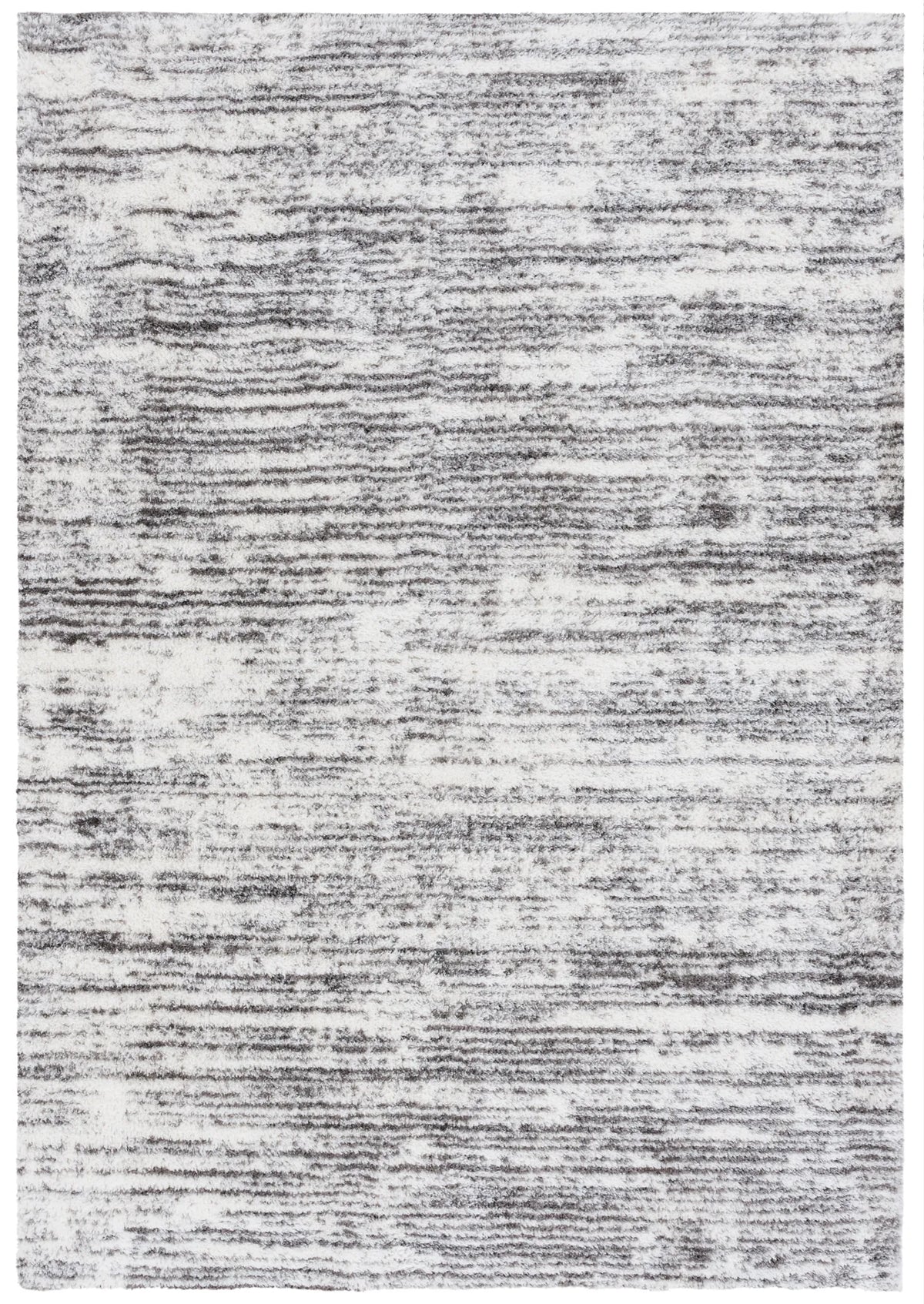 Safavieh Jasmine Shag 4'-0" x 6'-0" Rug in Ivory / Grey