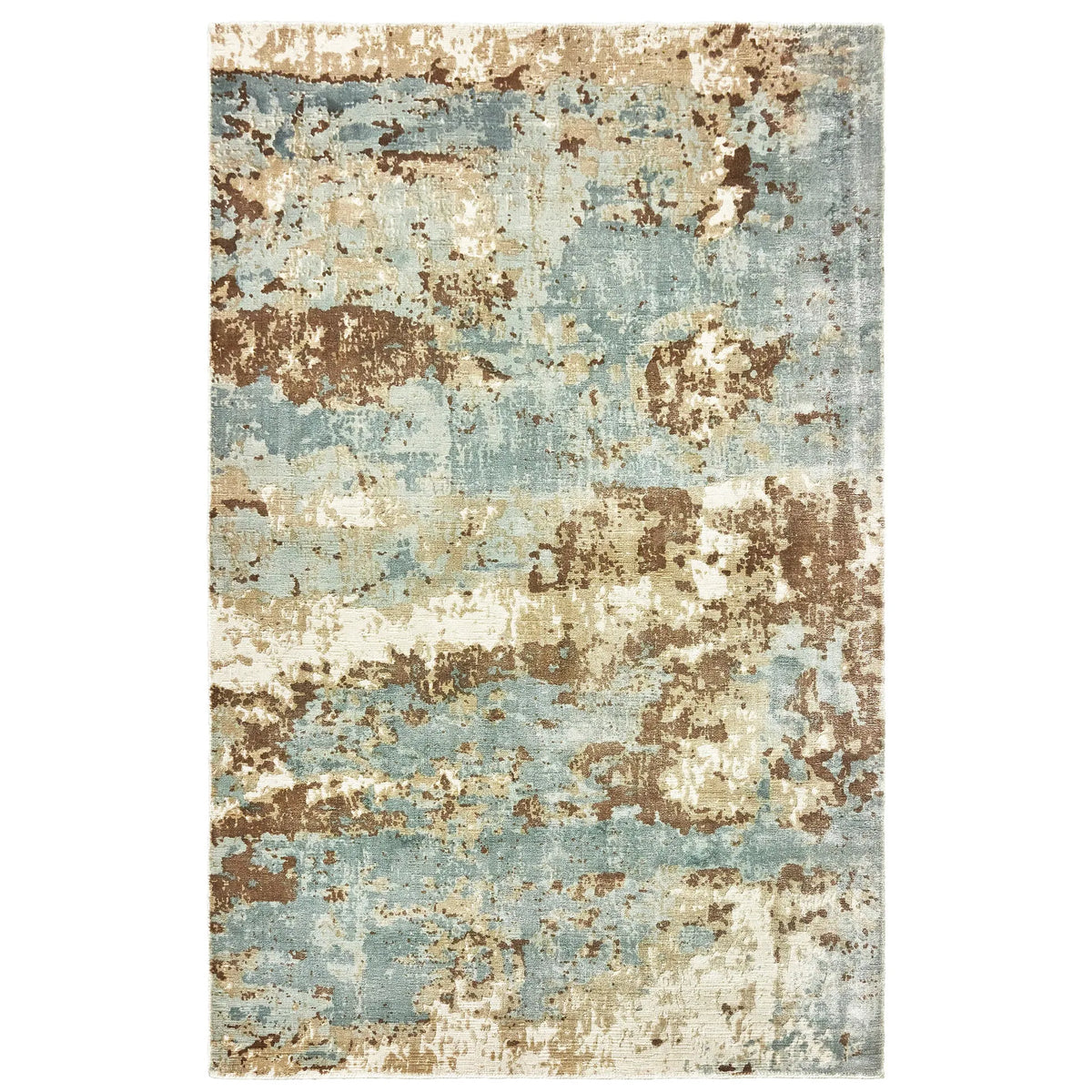 Oriental Weavers Sphinx Formations 70001 Blue / Brown Rugs - main flat