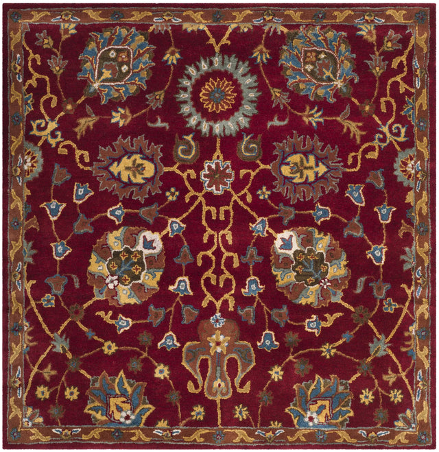 Safavieh Heritage 6'-0" x 6'-0" Rug in Red