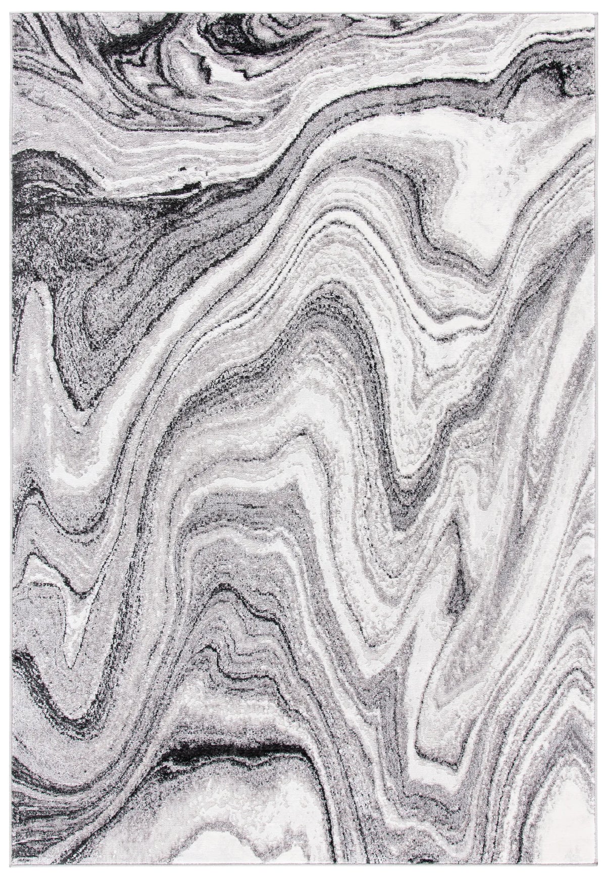 Safavieh Amelia 4'-5" x 6'-5" Rug in Light Grey / Ivory