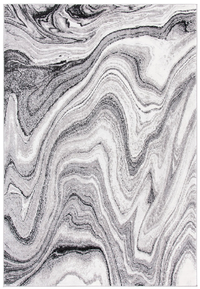 Safavieh Amelia 4'-5" x 6'-5" Rug in Light Grey / Ivory