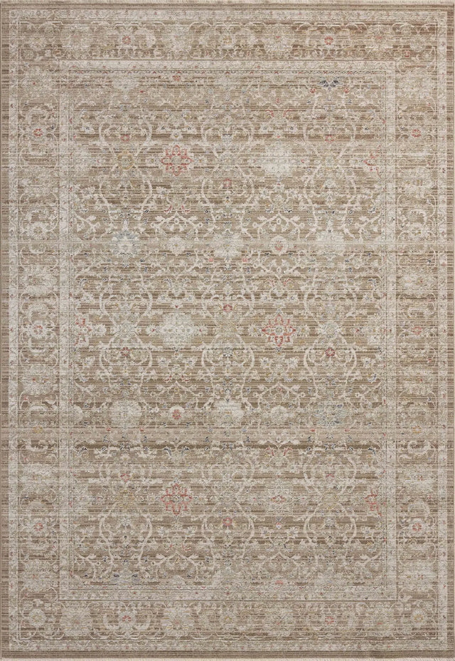 Chris Loves Julia x Loloi Ida IDA-03 Bark / Multi Rug - main flat