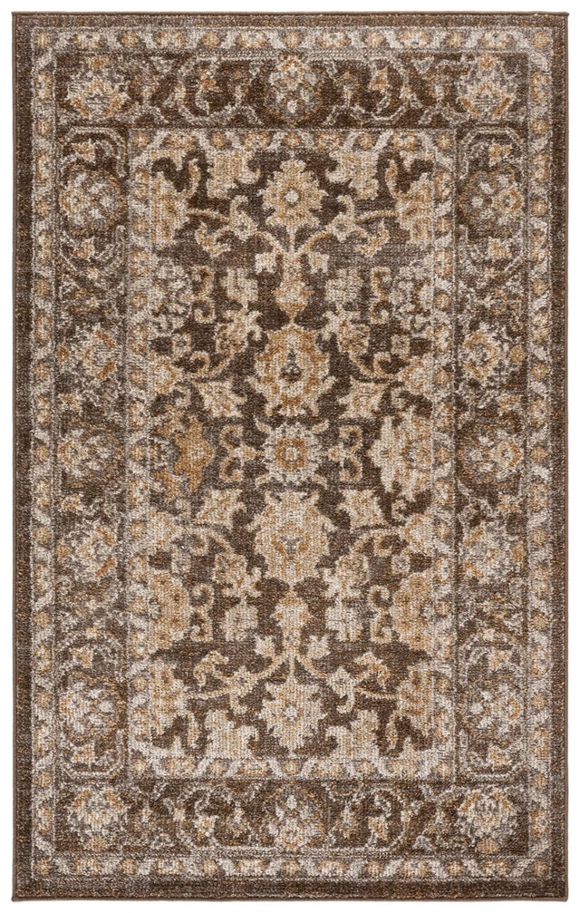 Safavieh Hazel 500 3'-0" x 5'-0" Rug in Brown / Ivory