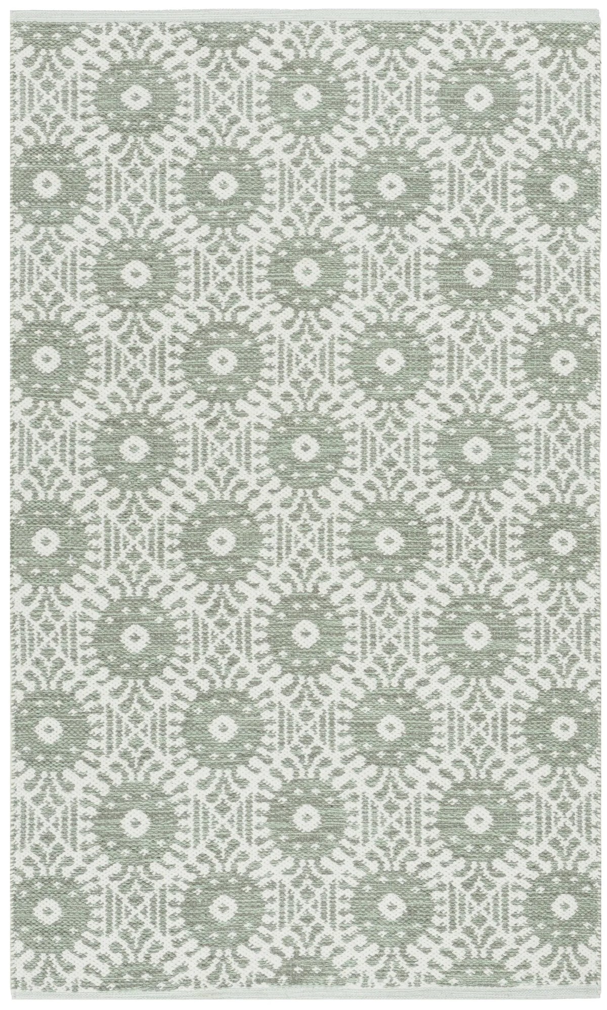 Safavieh Montauk 3'-0" x 5'-0" Rug in Light Green / Ivory