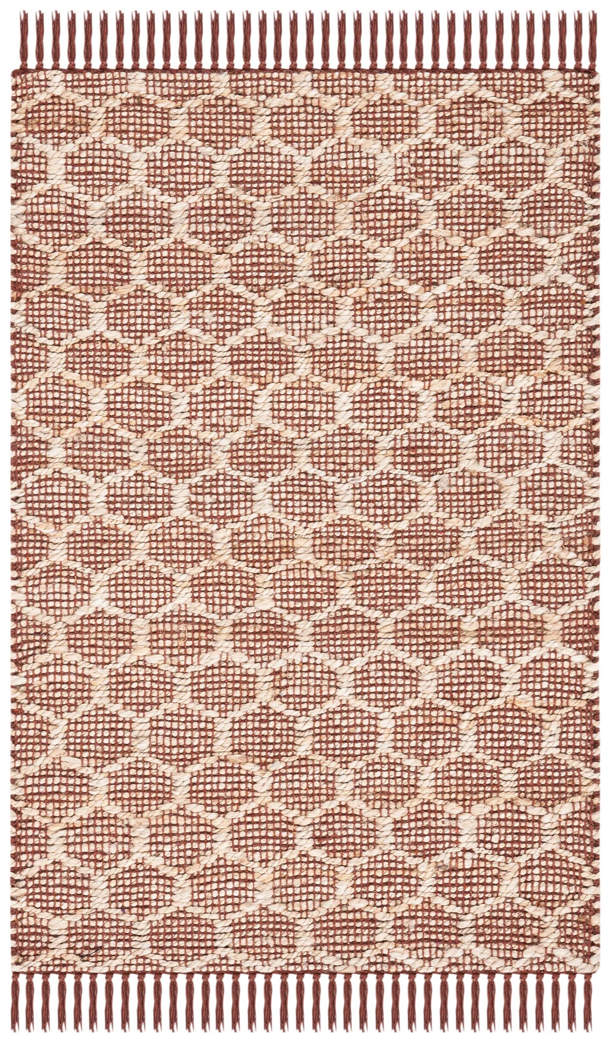Safavieh Cape Cod 2'-3" x 3'-9" Rug in Rust / Natural