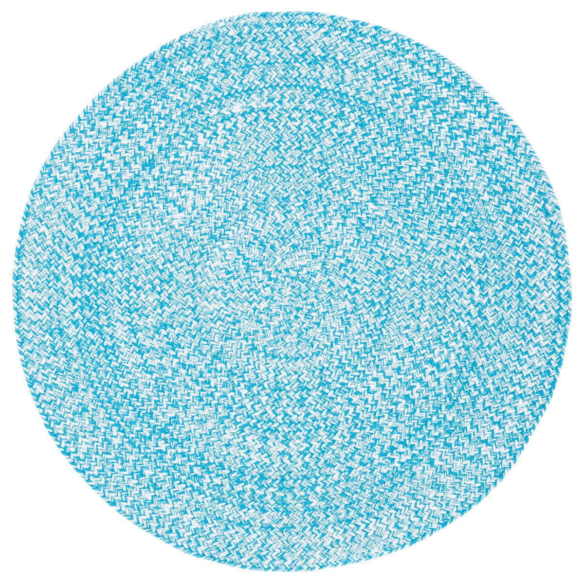 Safavieh Braided 3'-0" x 3'-0" Rug in Blue / Ivory