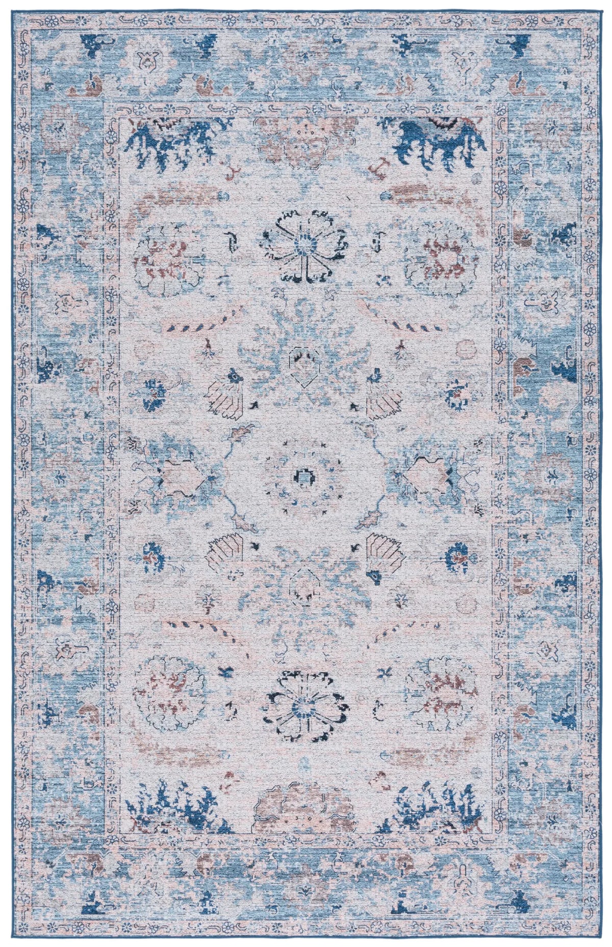 Safavieh Tucson 4'-0" x 6'-0" Rug in Blue / Beige