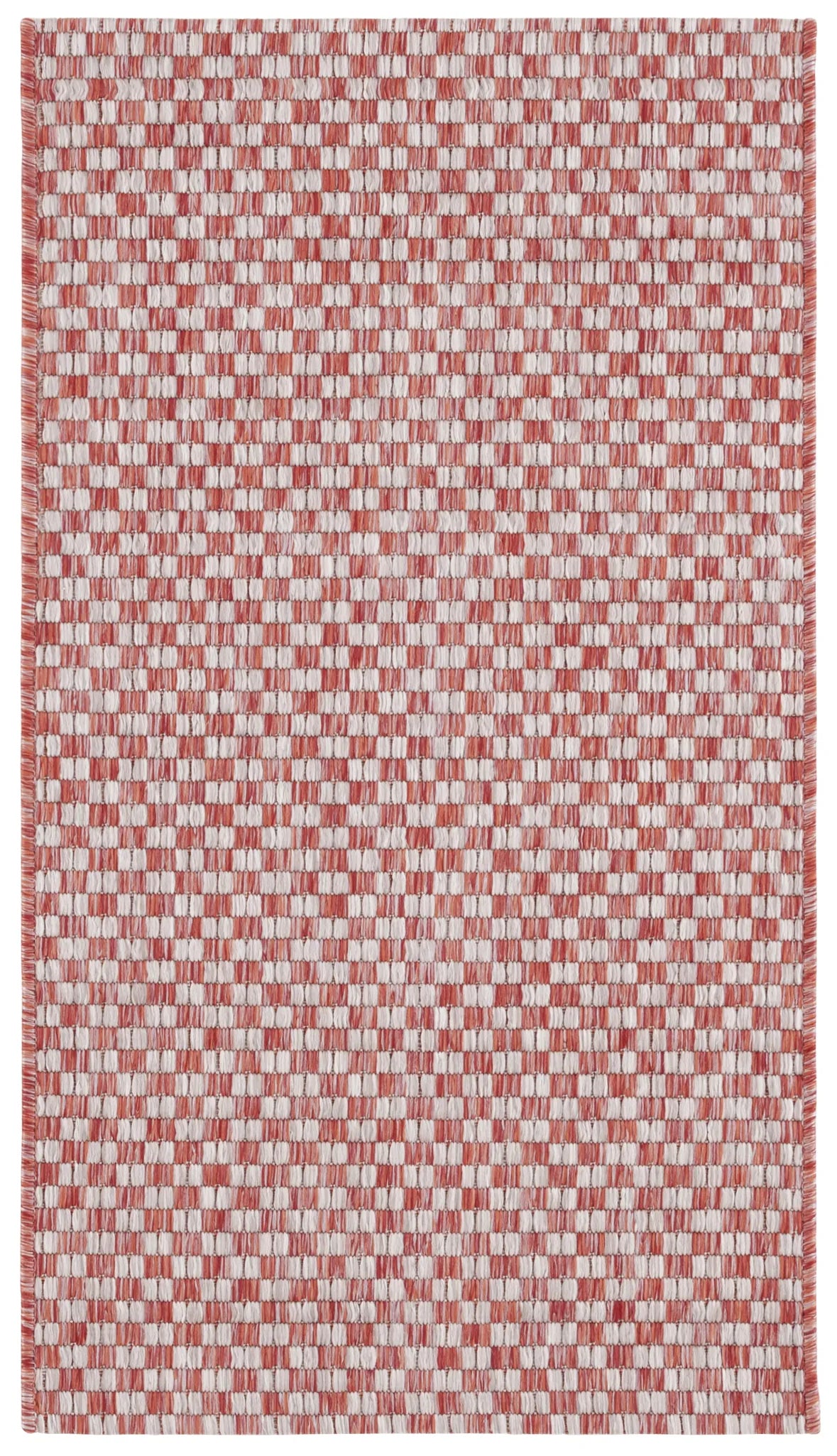 Safavieh Courtyard 2'-0" x 3'-7" Rug in Rust / Light Grey