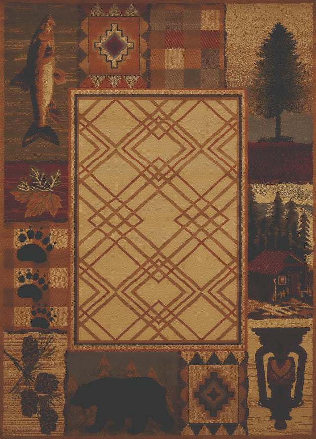 United Weavers Affinity Mountain Lake Natural (750-05117) Rugs