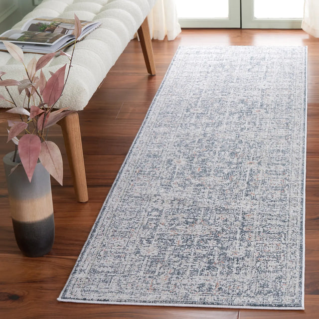 Safavieh Hunter 100 2'-2" x 8'-0" Rug in Ivory / Dark Grey / Sage